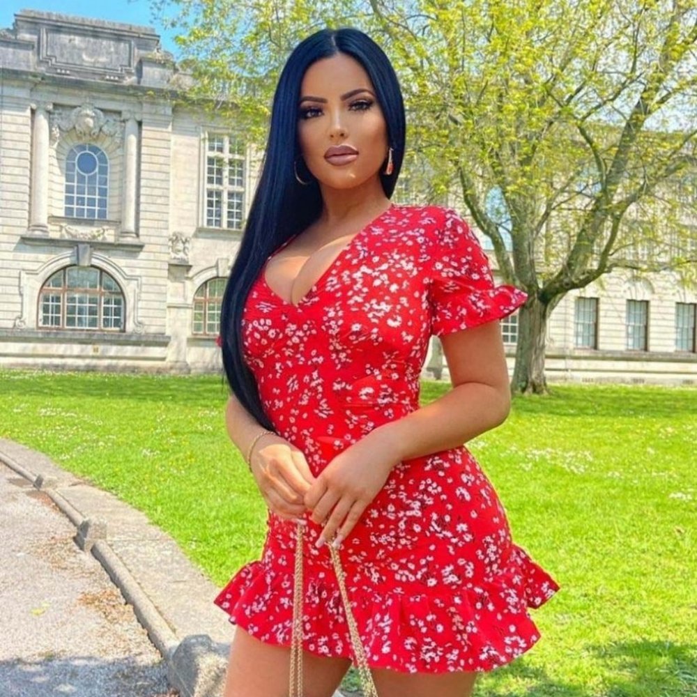 Brooklyn Red Floral Mini Dress